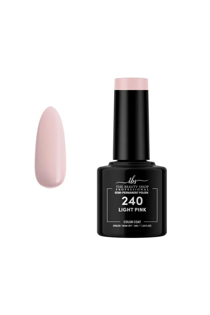 ΗΜΙΜΟΝΙΜΟ ΒΕΡΝΙΚΙ ΝΥΧΙΩΝ  LIGHT PINK TBS 8ML 240